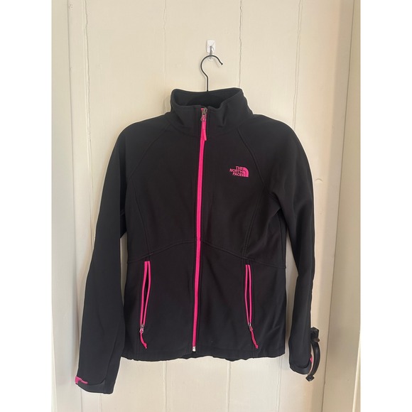 The North Face Jackets & Blazers - The North Face Apex Bionic Softshell Jacket Womens Medium Black Pink Full Zip